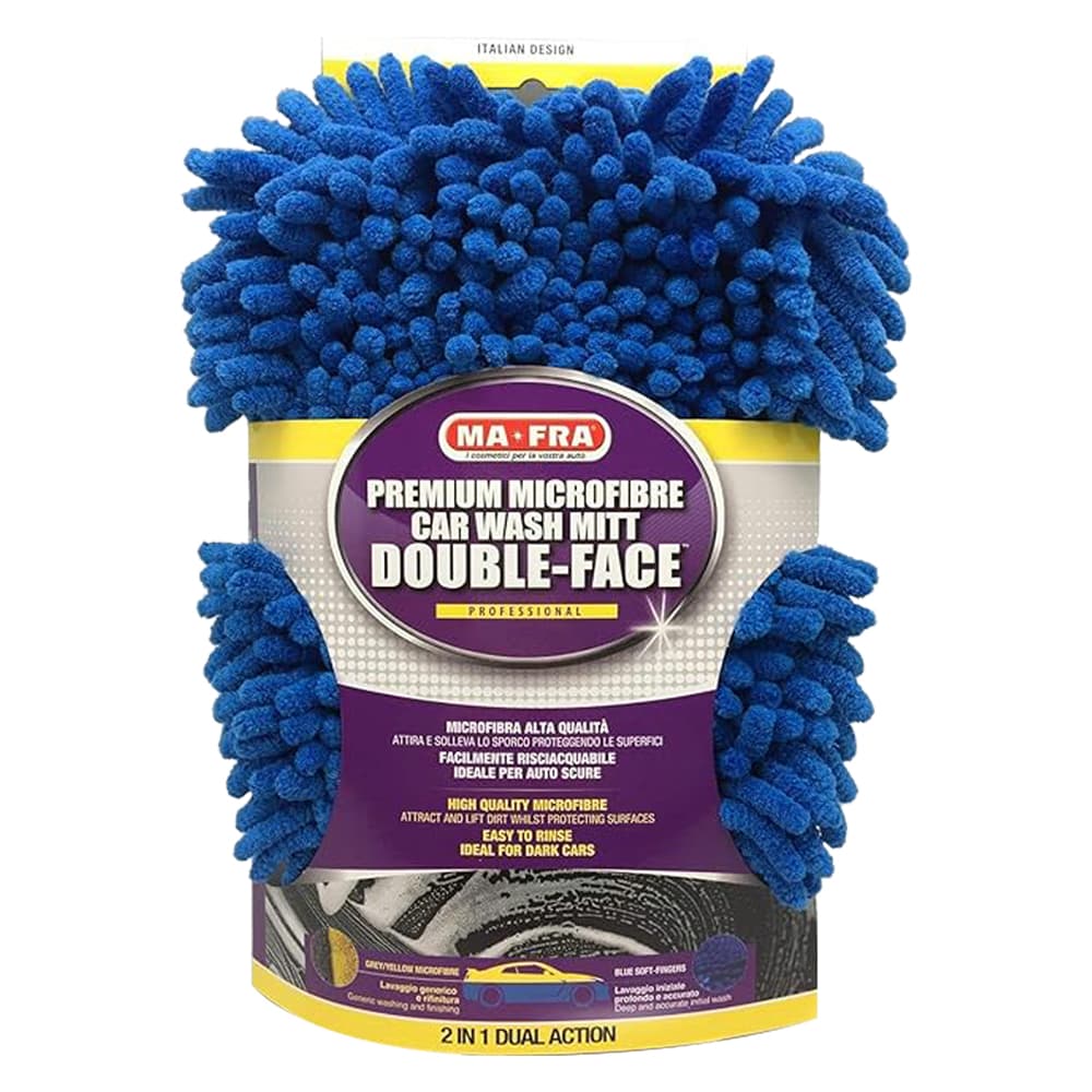 SPUGNA GUANTO 'DOUBLE FACE' in microfibra