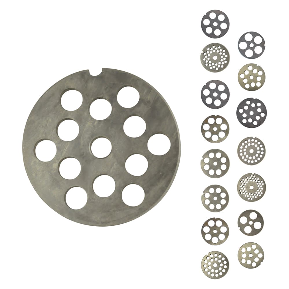 PIASTRA PER TRITACARNE per n.12 - 24 fori da 8 mm.