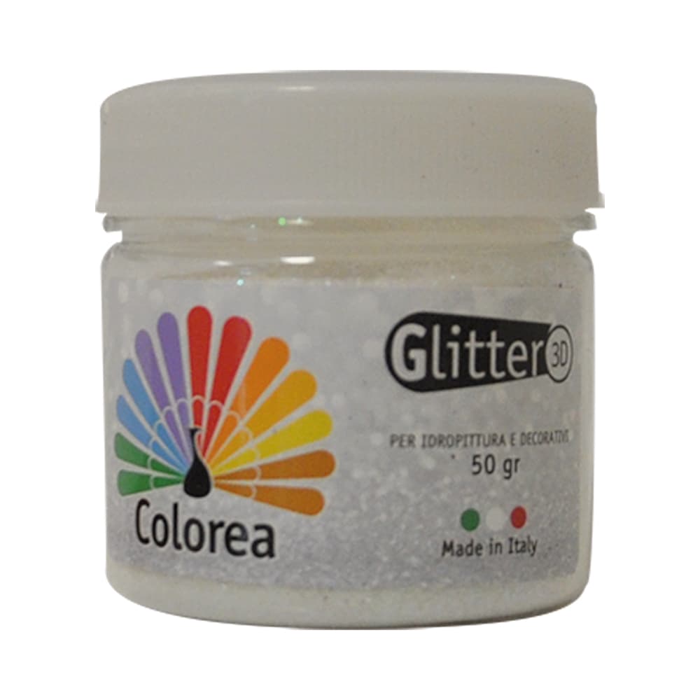 GLITTER IRIDESCENTI IN POLVERE gr.50 - multicolor (12 PZ)