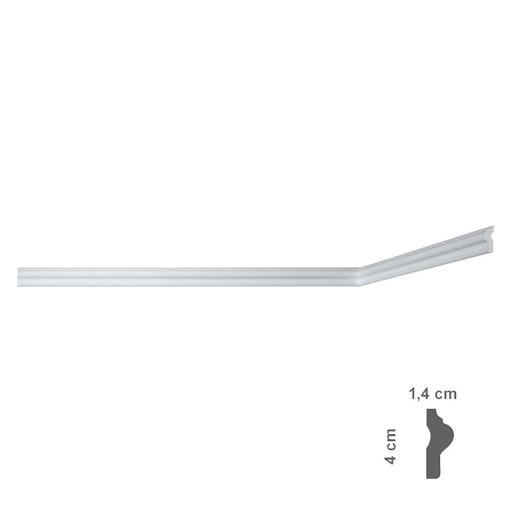 CORNICE DECORATIVA PER SOFFITTO mod. I709 - mm. 14 x 40 x 2 mt (125 PZ)