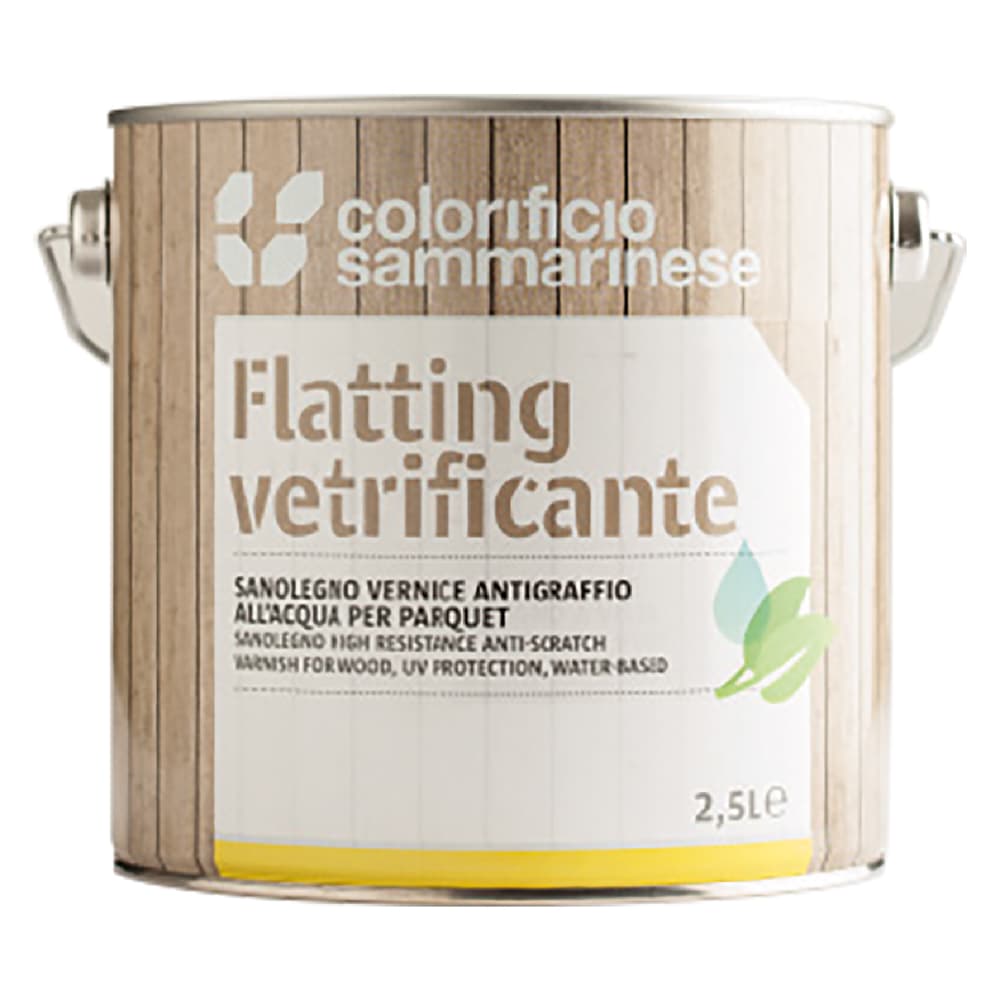 FLATTING ALL'ACQUA 'SANOLEGNO' Lt. 0,750 - trasparente lucida (6 PZ)