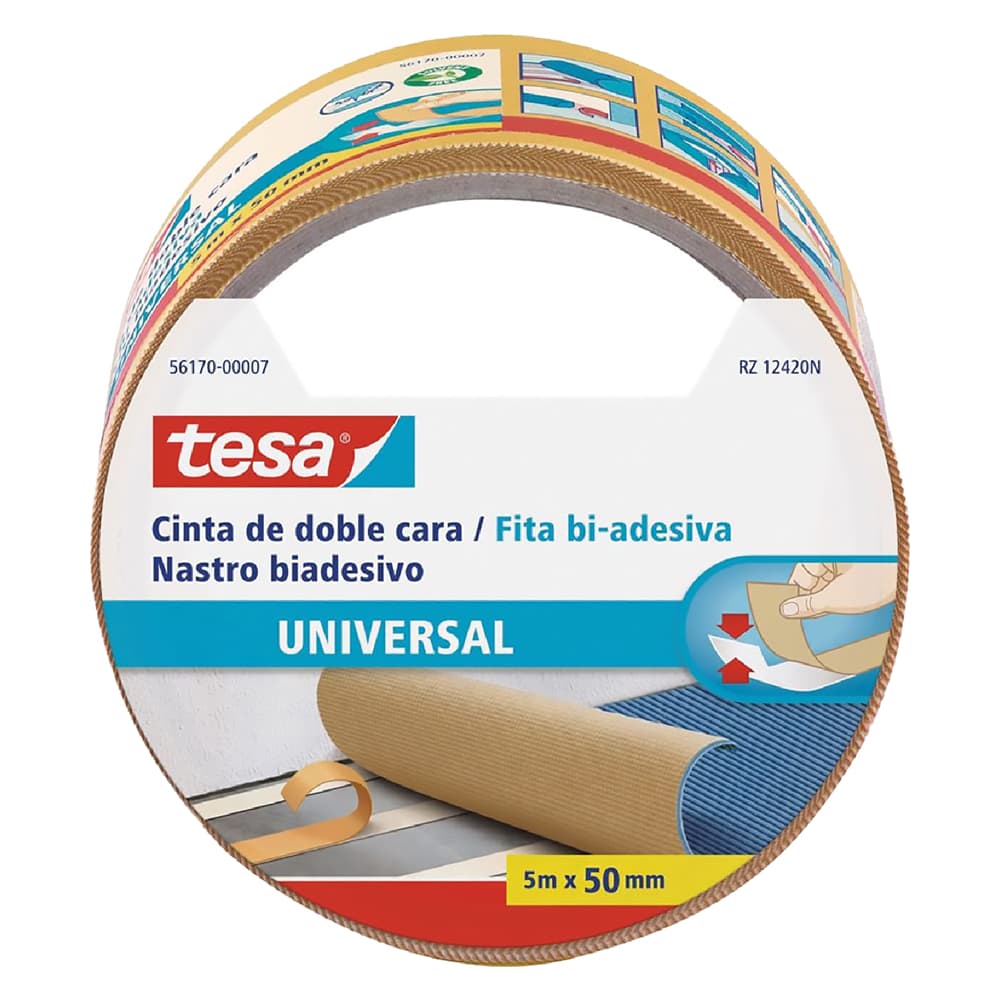 NASTRO BIADESIVO UNIVERSALE mm 50 x mt. 5 (6 PZ)