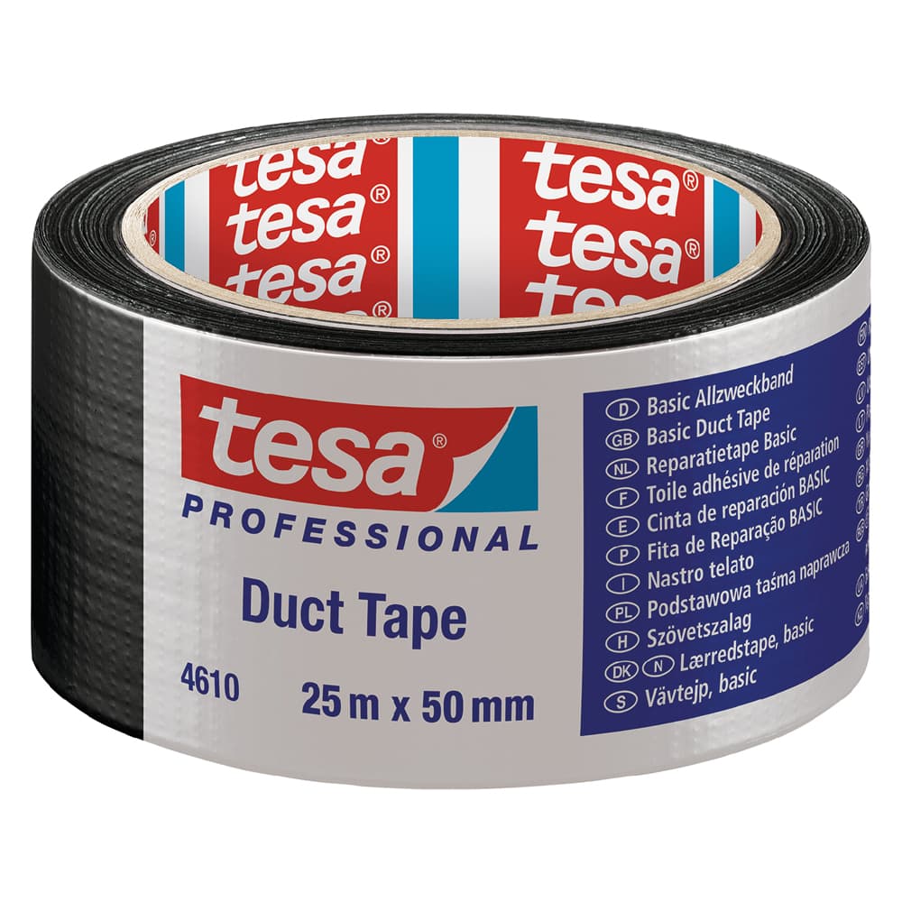 NASTRO TELATO 'DUCT TAPE 4610' mm 50 x mt. 25 - colore argento (6 PZ)