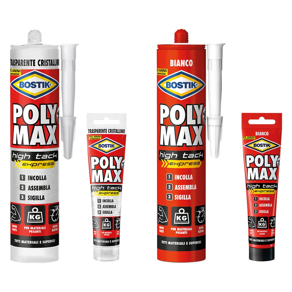 ADESIVO SIGILLANTE UNIVERSALE 'POLY MAX' HTE gr. 440 - bianco
