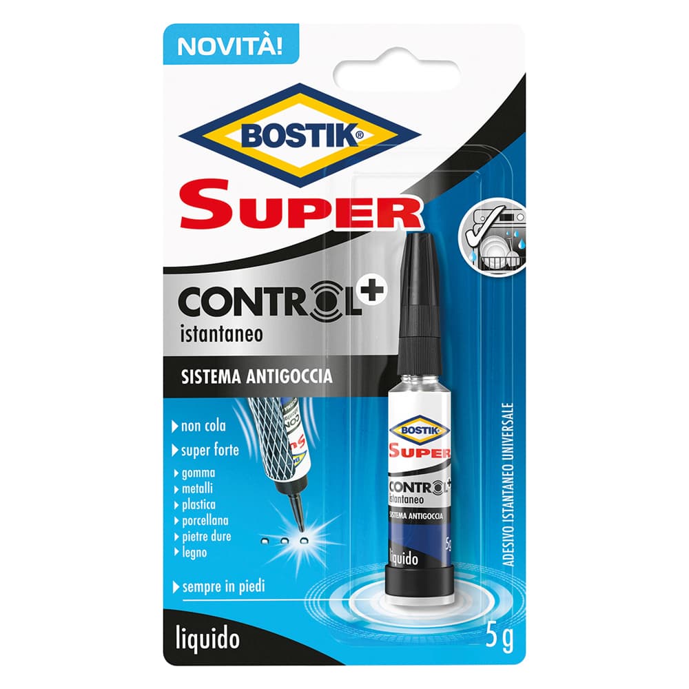 ADESIVO CIANOCRILATO 'SUPER CONTROL +' gr. 5 (24 BL)