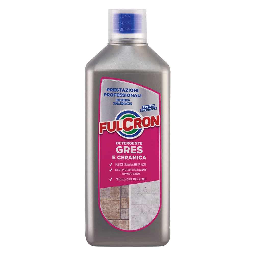 DETERGENTE GRES E CERAMICA 'FULCRON' lt. 1 (6 PZ)