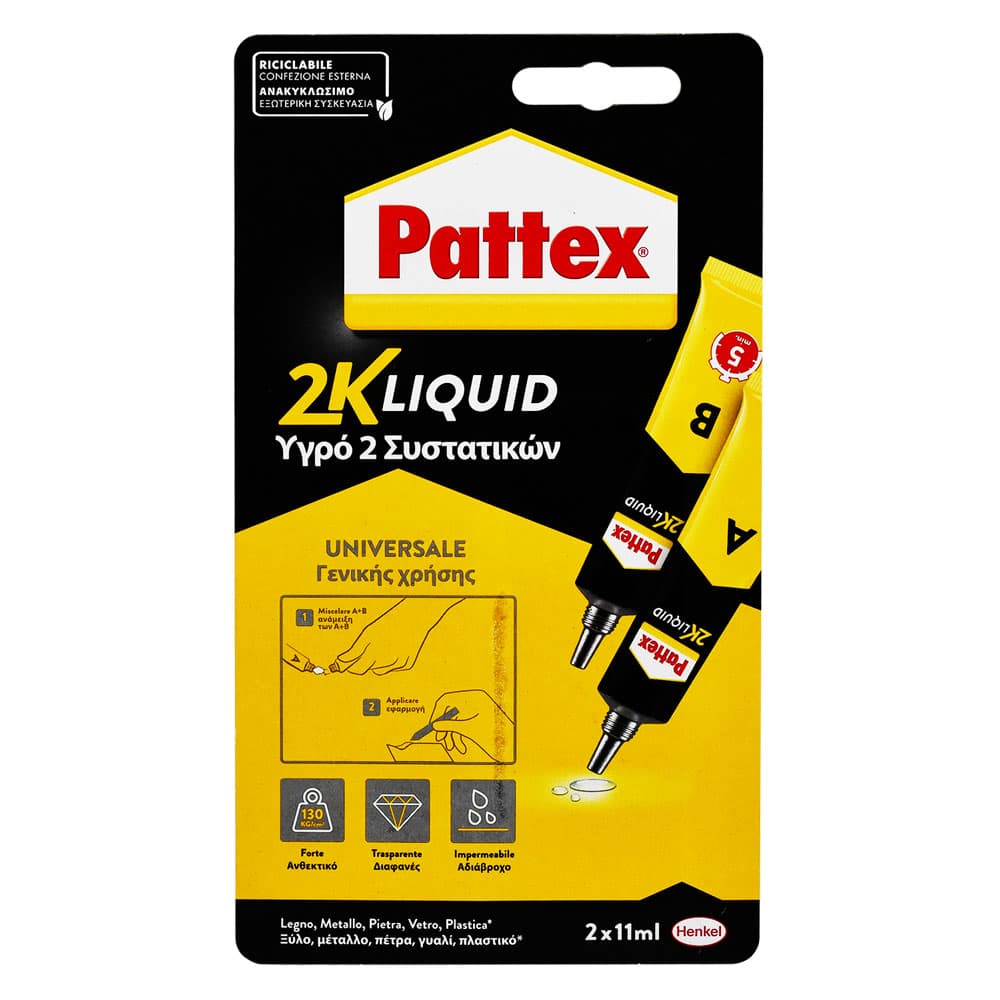 PATTEX ADESIVO '2K LIQUID' ml. 22 (2 x 11) (6 PZ)