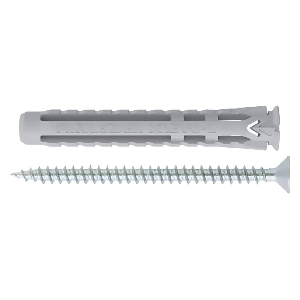 TASSELLO NYLON 'X1 EVO L' CON VITE TPS TRUCIOLARE mm 10 x 70 - vite 6 x 80 (25 PZ)