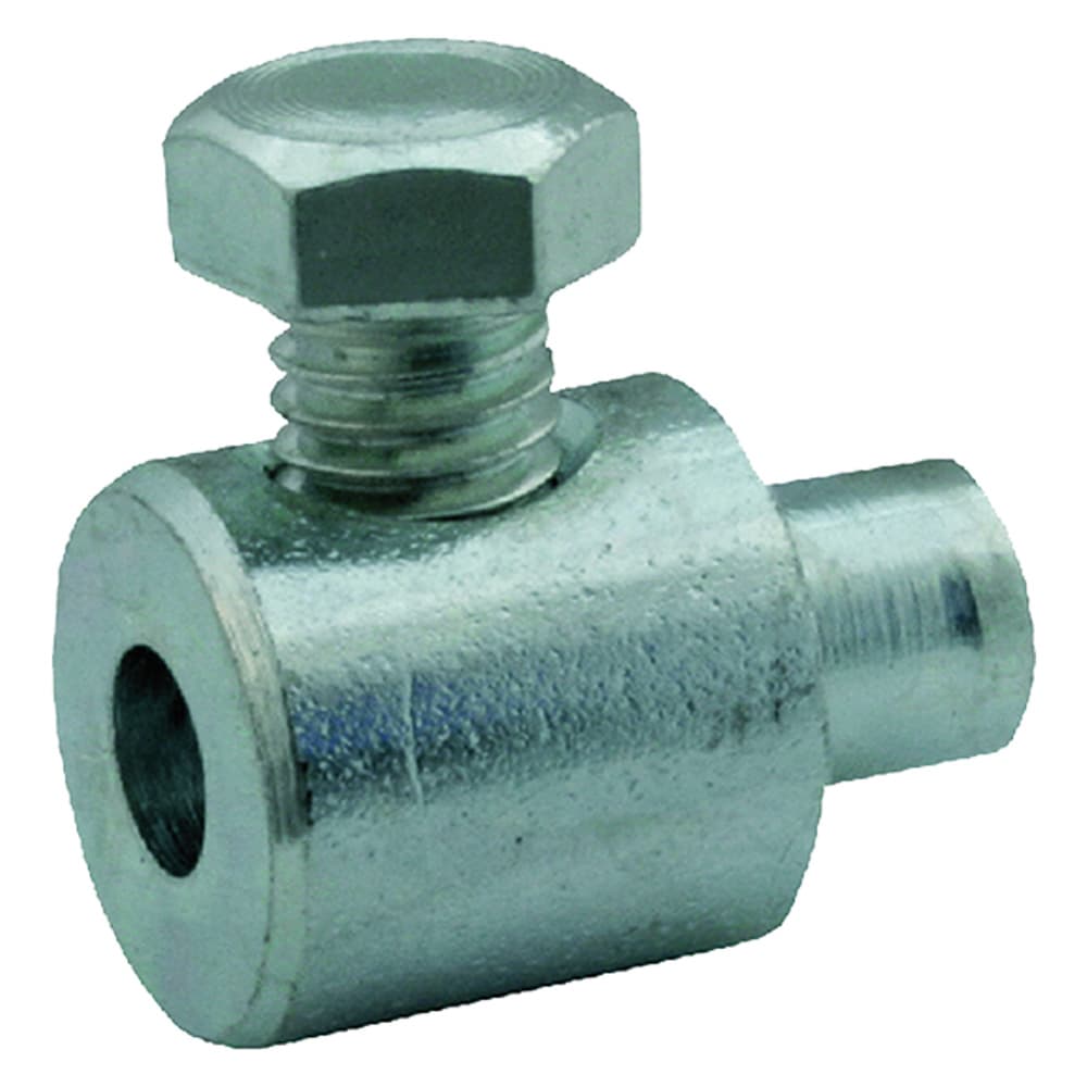 MORSETTO VITE LATERALE ø totale 8 - vite M4 - foro 3 (100 PZ)
