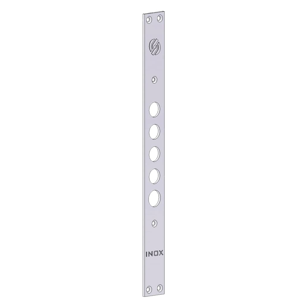 FRONTALE PER SERRATURE PORTE BLINDATE interasse mm 28 - 5 fori