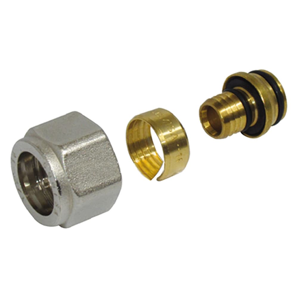 RACCORDO A COMPRESSIONE 1/2 - 16 x 2 (5 PZ)