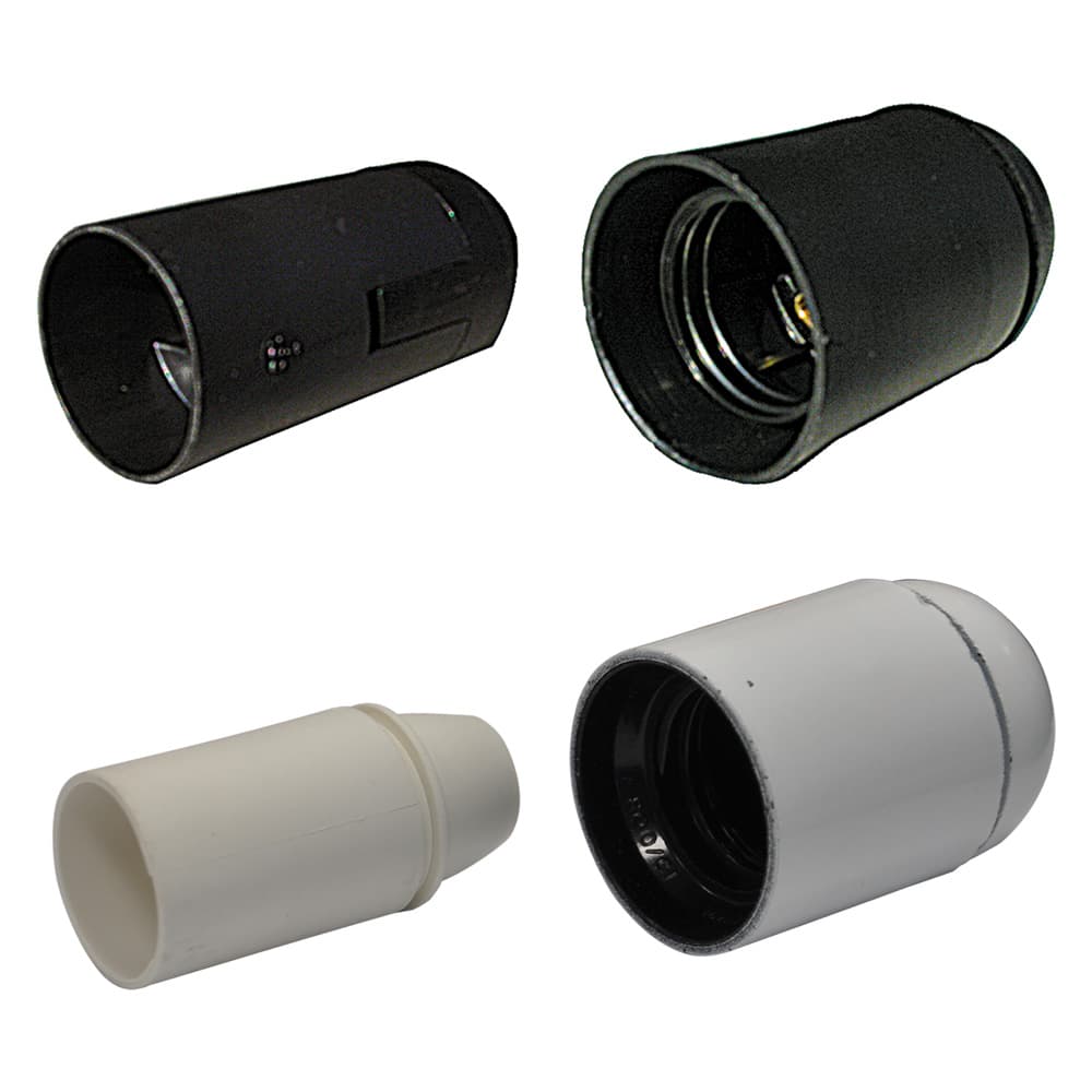 PORTALAMPADA LISCIO E 14 - colore nero (25 PZ)