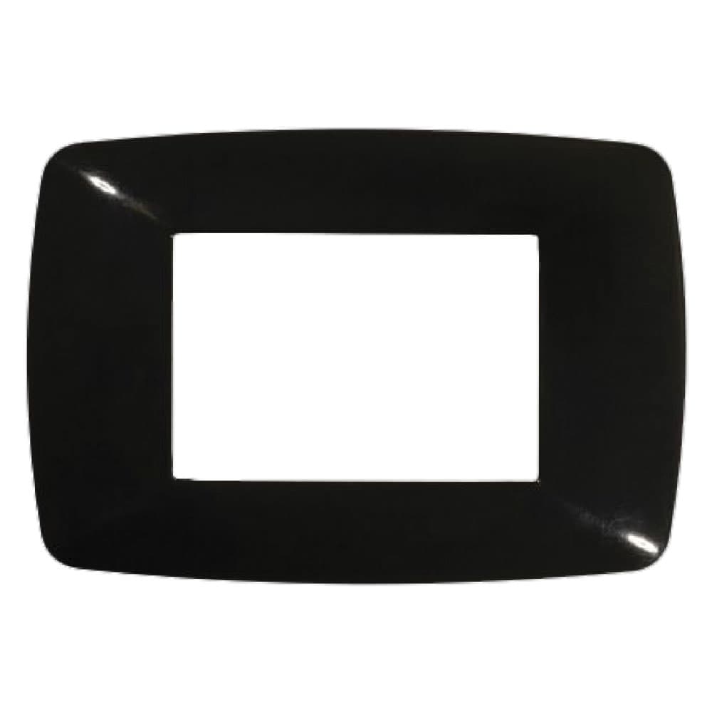 PLACCA COLORE NERO 'BRIO' 3 posti - 3203/N