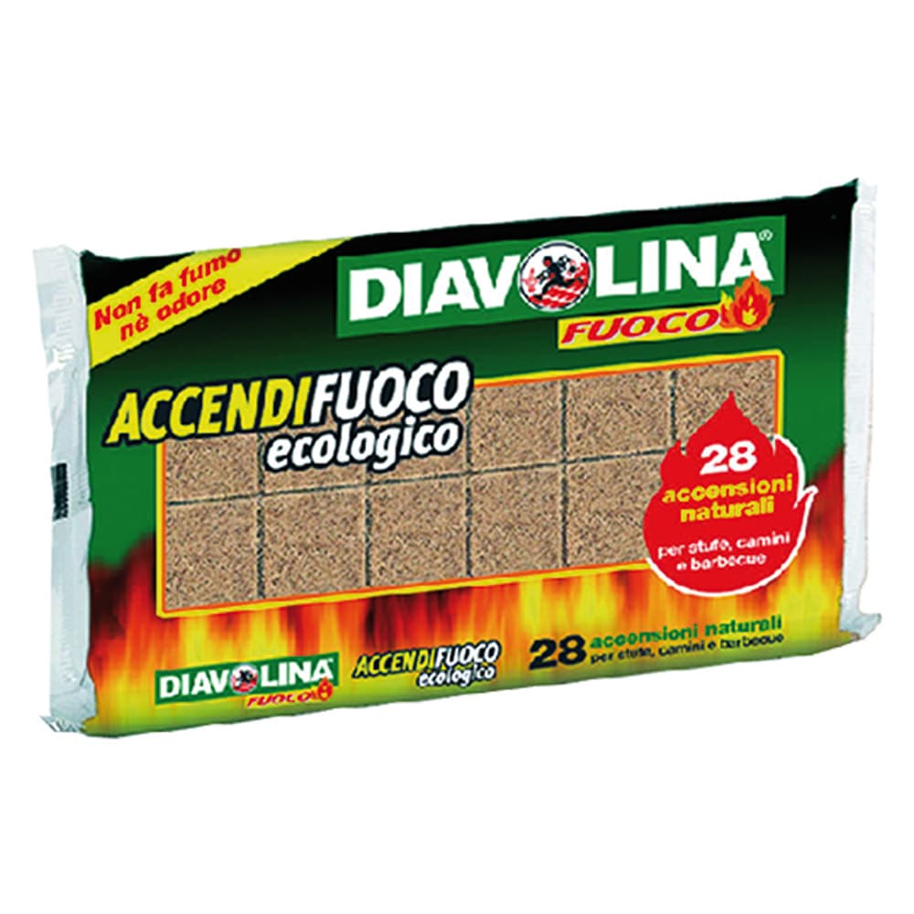 DIAVOLINA 'ACCENDIFUOCO ECOLOGICA' 28 cubi - art. 15312 (24 CF)