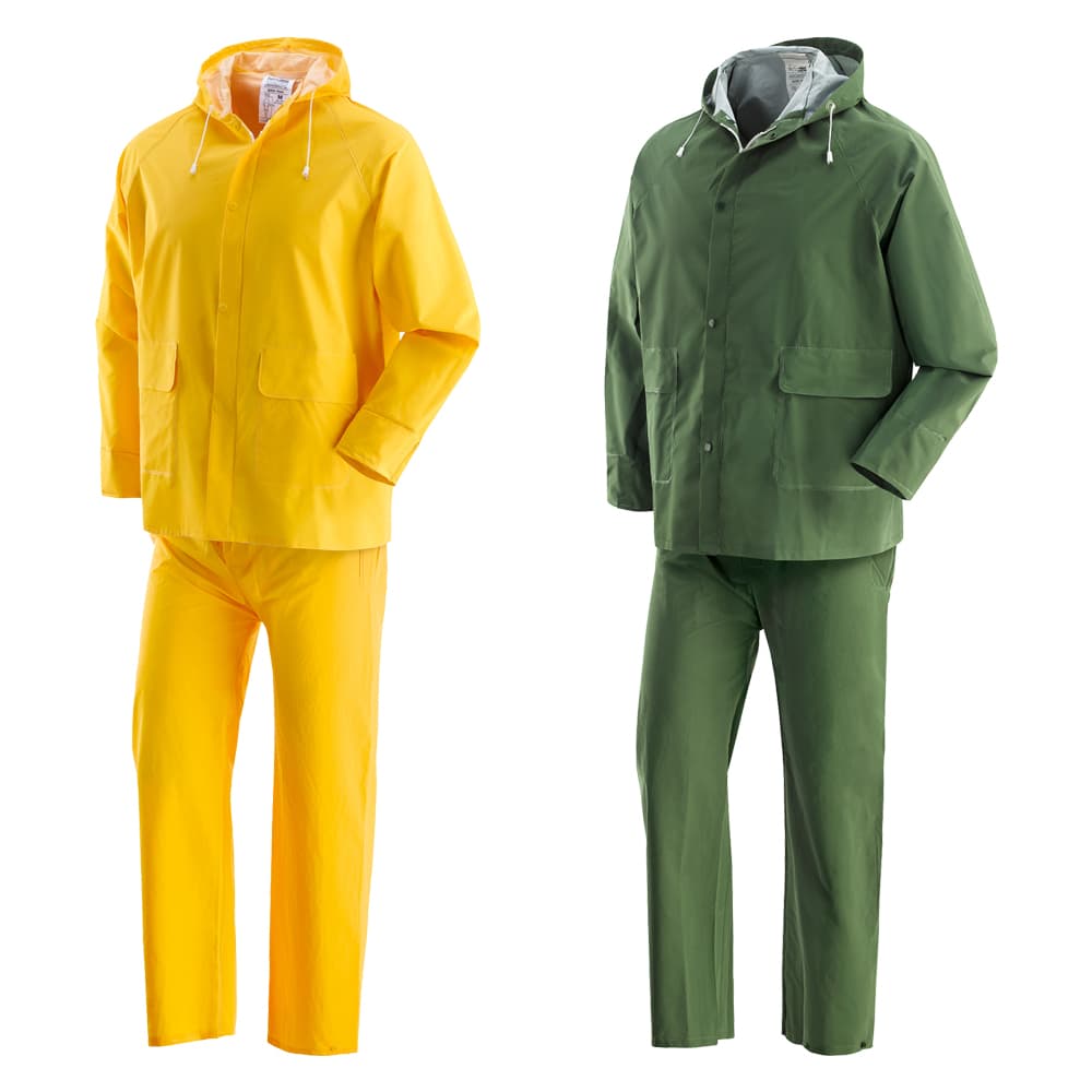 GIACCA E PANTALONE PLUVIO verde - taglia L