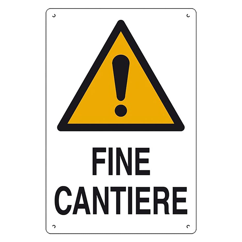 CARTELLO 'FINE CANTIERE' cm 60 x 40 (10 PZ)