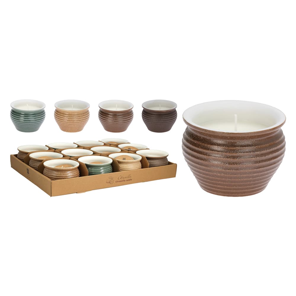 CANDELA ALLA CITRONELLA cm 11 x 8 (24 PZ)