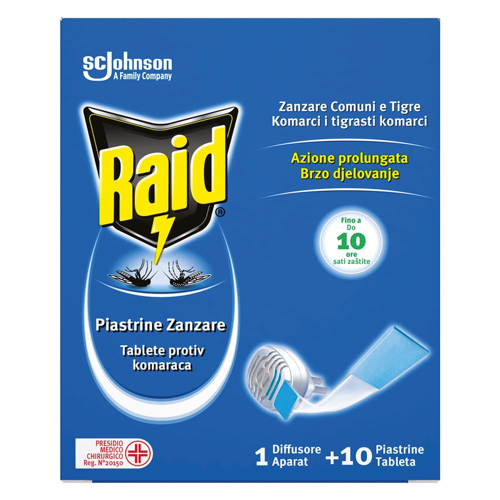 ANTIZANZARE ELETTRICO A PIASTRINE 'BASE' con 10 ricariche