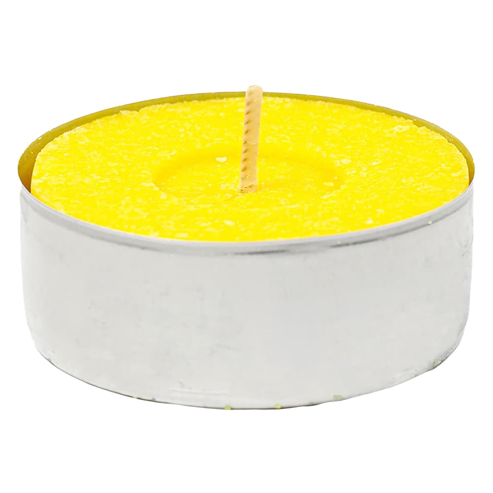 CANDELA CON CITRONELLA 'TEALIGHT' blister da 10 pezzi - d.3,6 x H.1,7 cm (24 BL)