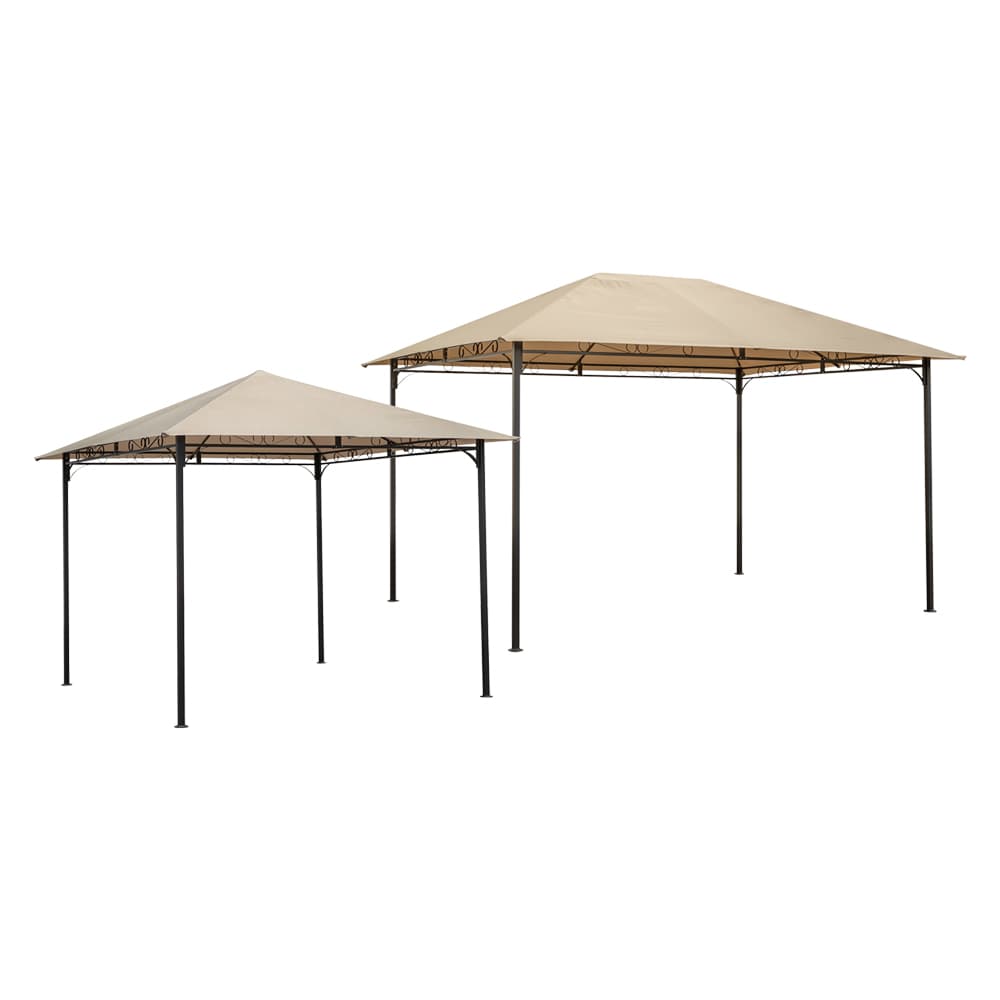GAZEBO 'TAHITI' mt 3 x 3 x h. 2,65 - telo ecru