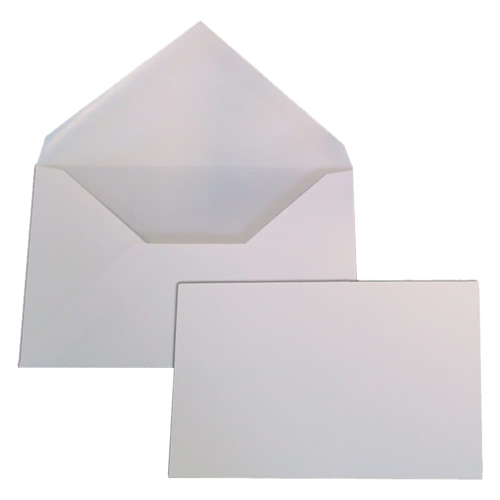 BUSTA CON BIGLIETTO mm 75 x 112 bianca - cf.100 pz