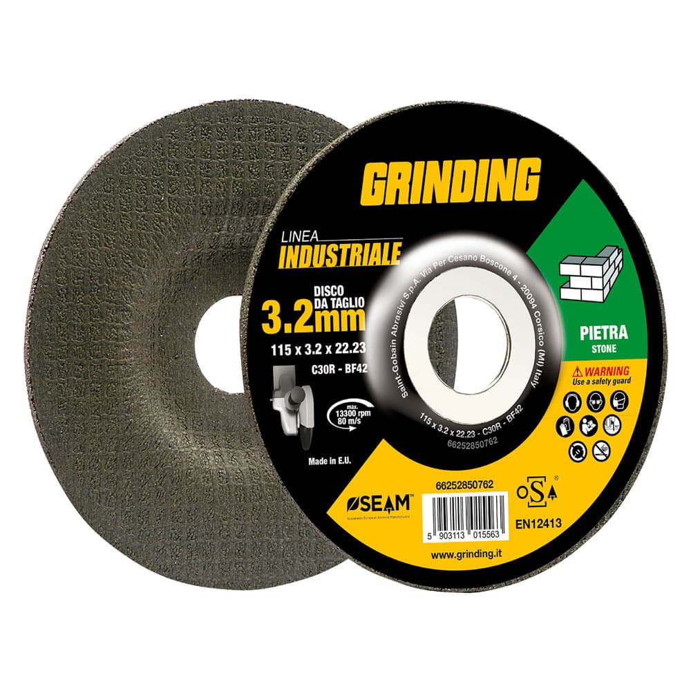 MOLA ABRASIVA PER MARMO 'GRINDING LINEA INDUSTRIALE' ø 230 x 3,2 (5 PZ)
