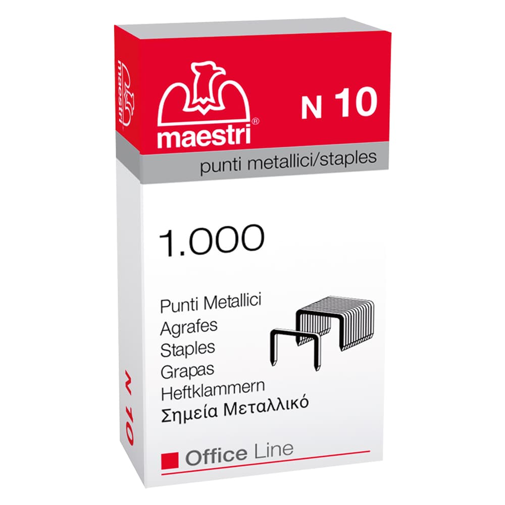 PUNTI PER FISSATRICE 'MINI' mod. N10 cf. 1000 pz (10 CF)